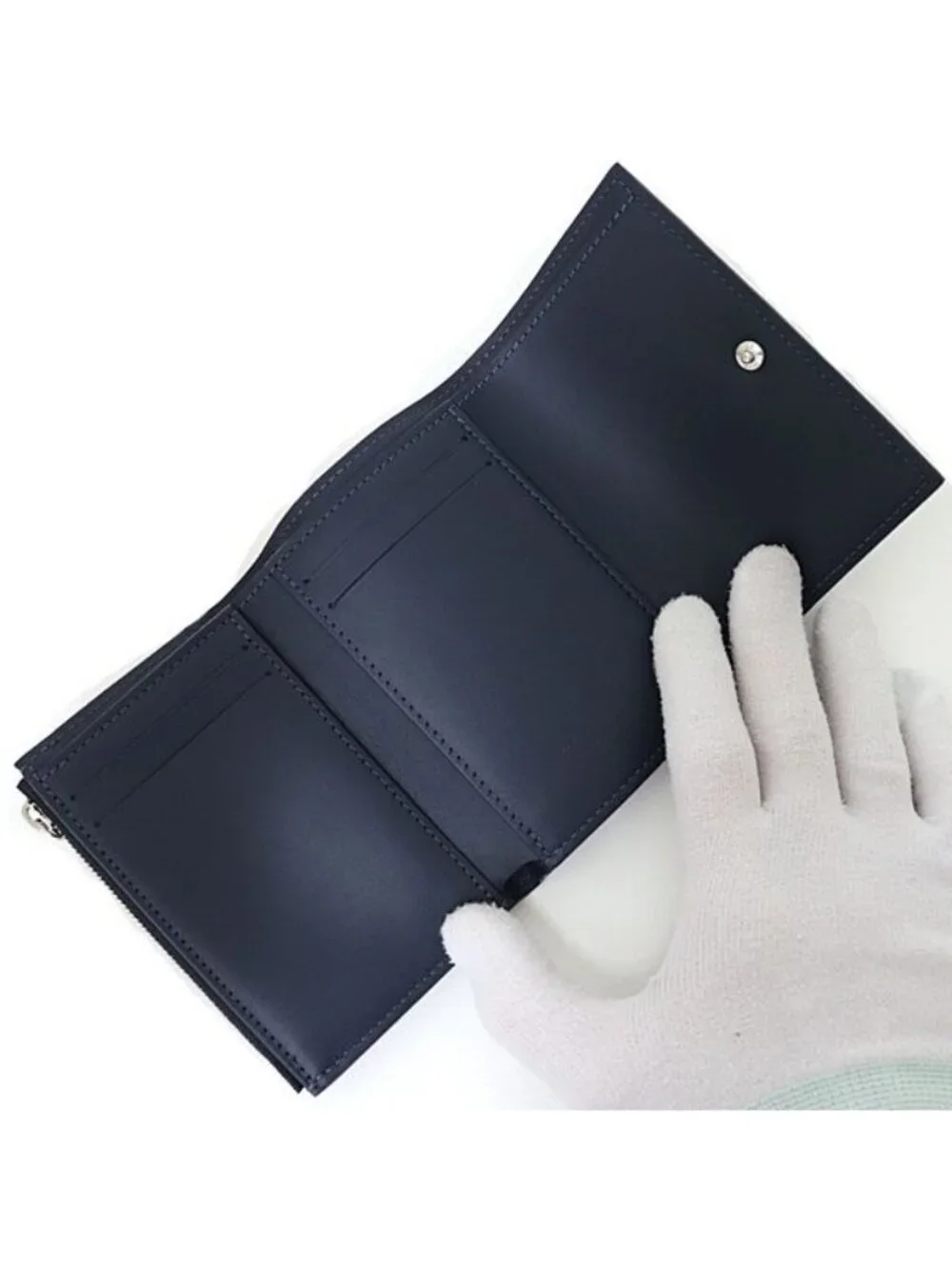 Louis Vuitton Victor Wallet Trifold Monogram Shadow Navy Blue